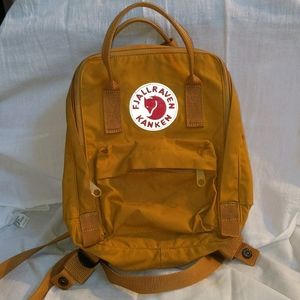 Yellow Fjallraven Kanken Mini